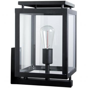 Verlichtungswandlampe de Vecht, 37 cm, Schwarz