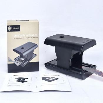 Scanner de Film Coulissant TON169, Support Smartphone 35mm/135mm, Films Couleur et Diaporama
