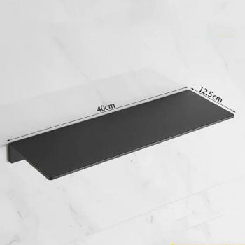 Black Aluminum Shower Storage Rack