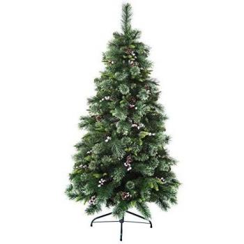 Albero di Natale Wyoming Verde 180 cm con Luci Feeriche