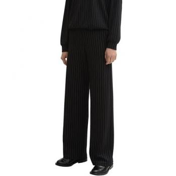 Women’s XL Tom Tailor Black‑Grey Pinstriped Pants – Model 1043857