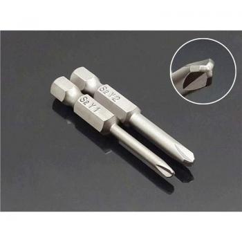 Hex Shank Y-Type Screwdriver Bits 2Pcs Set