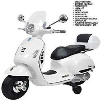 Vespa GTS Elegante Bianco Pelle, Bula Elettrica