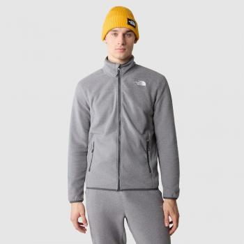 Giacca Polar The North Face 100 Glacier con Cerniera Integrale Uomo Grigio Medio Heather