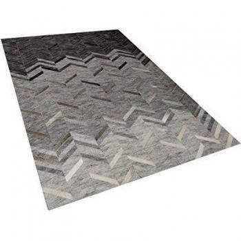 Alfombra de Viscosa Gris 140 x 200 cm Arkum