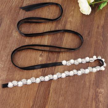 Cinturón de Dama de Honor en Perlas y Diamantes