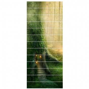 Jungle Fairy Tree PVC Wallpaper