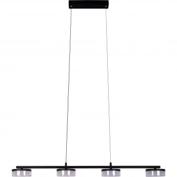 Lampeggio Naeve Cimo: sospensione a soffitto con barra LED, nera, 3000K, dimmerabile