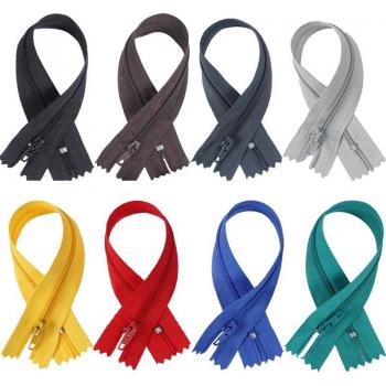 20 pcs Nylon Coil Zippers in Mixed Colors