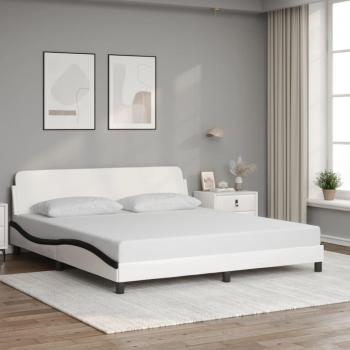 Elegantes Bettgestell mit Kopfteil 180x200 cm Kunstleder