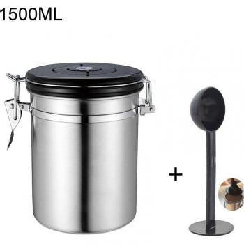 Koffie Opslag Pot RVS met Lepel