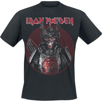 Chemise courte Iron Maiden « Eddie Full Front Death » – Noir, Taille S à 4XL