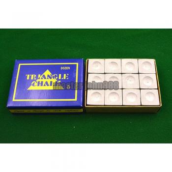 Gris Pro Pool: 12 Cubos de Tiza para Snooker