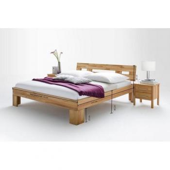 Modesty I Massivholzbett, Home Affaire, Kernbuche, stabil und langlebig