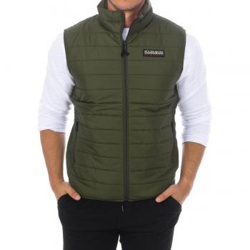 Napapijri Men's Green Quilted Gilet Size S