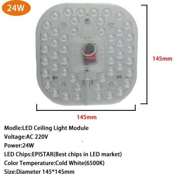 Módulo de Luz LED 12W – Instalación Rápida