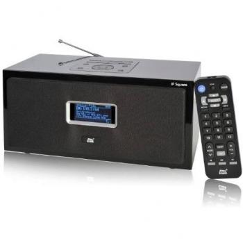 DNT IP Square: Schwarzes Internetradio mit Wi‑Fi