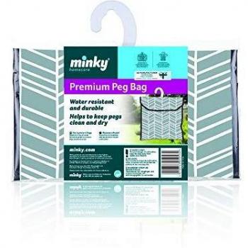 Geometric Peg Bag Premium Quality With Hanger Water Resistant Durable Minky