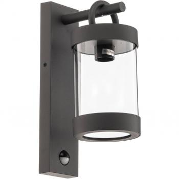 Sambesi Modern Outdoor Wall Lantern Anthracite IP44 with pir