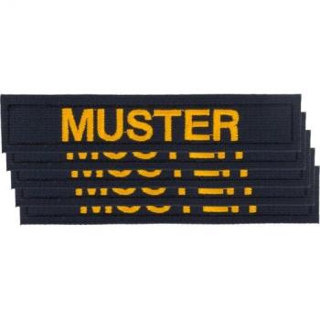 Strisce per etichette in Velcro, Set da 5 pezzi, blu/oro