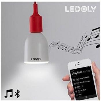 Ampoule LED E27 Bluetooth avec haut-parleur, 7 W, blanche
