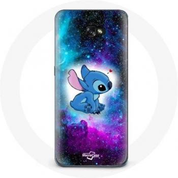 Capuchon Stylé Stitch Ohana Citation Espace, coque résistante et colorée pour Galaxy A5 2017 – Maniacase