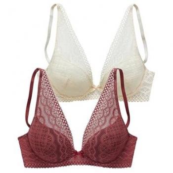 Rosso Reggiseno Petite Fleur Cream