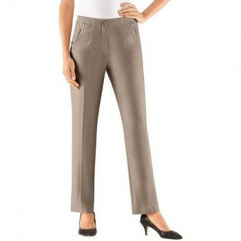 Damenhose mit Bügelfalten und Elasthan