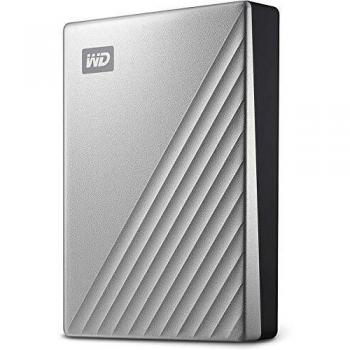 Western Digital My Passport Ultra for Mac 5TB Silver External Hard Drive with Password Protection