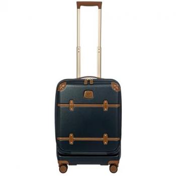 Trolley de voyage BRICS Bellagio 55 cm rigide avec 4 roulettes bleu-tabac