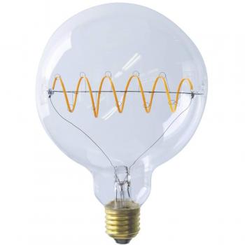Segula LED Bridge Globe 125 Curved Plus klar E27 6,5W warmweiß dimmbar