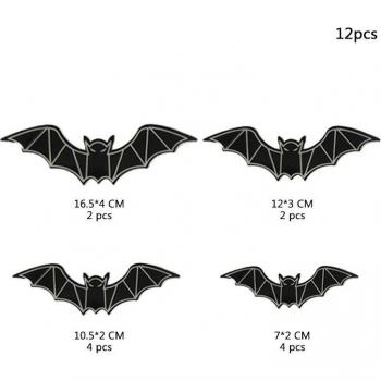 DIY Halloween Bat Wall Stickers