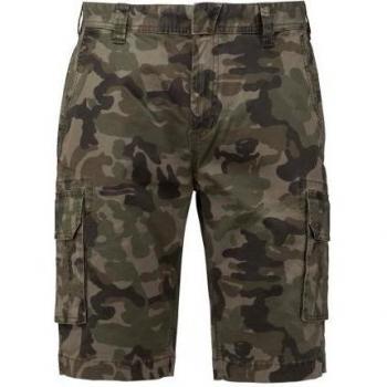 Varios Bolsillos Shorts Unisex 34in Verde Camuflaje Kariban