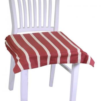 Cuscino Sedia Stile Pop Bordeaux e Crema 40x40 cm