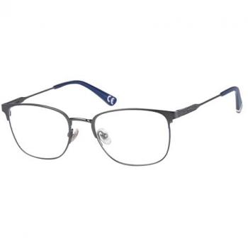 Superdry SDO FUJI 005 Graue Herrenbrille 51mm Oval aus Edelstahl