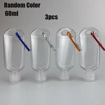 Transparent 60ml Carabiner Bottle for Hand Soap