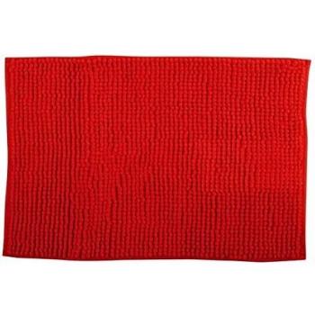 MSV Badematte Chenille 60 x 90 cm in Rot