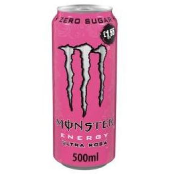 Ultra Rose Monster Energy Drink, 12×500 mL