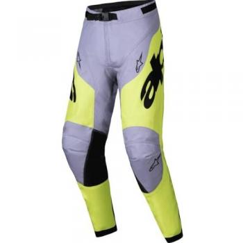 Alpinestars Racer Veil Motorradbekleidung: Hose Grau Gelb, Größe 34