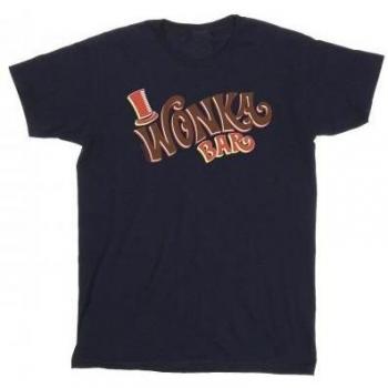 Willy Wonka T-Shirt für Kinder mit Bar-Logo 5-6 Jahre