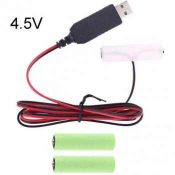 Cargador de Batería LR6 AA con Cable USB de 300cm