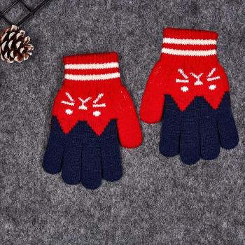 Thick Cashmere-Like Gloves for Boys and Girls 4-8