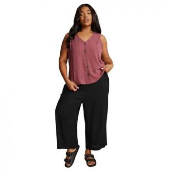 Pantalons Légers Raccourcis Yours Curve