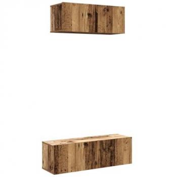 Confezione TV a Parete con Design Legno Classico 2 Pz – VidaXL