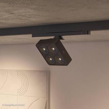 Nimbus Q Four 40° Black Track Phase Dimmer