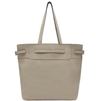 Liebeskind Berlin Lora Shopper Tote Bag aus echtem Leder, klein, Steinfarbe
