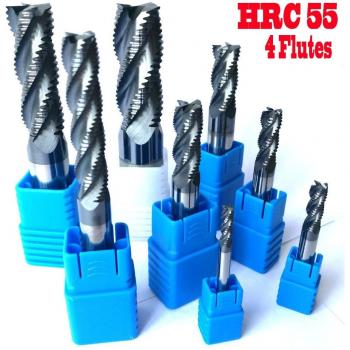 10mm HRC55 4 Flute Roughing End Mill