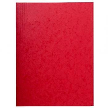 Chemise lustrée 3 rabats rouge 25 pièces