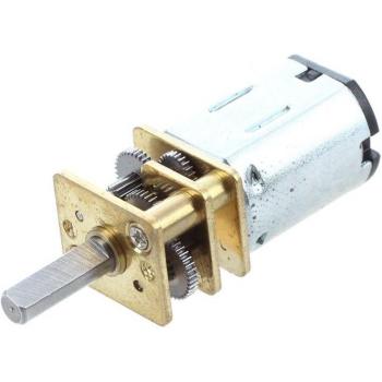 Electric Gear Motor M20 12V 0.06A 80 RPM Silver + Gold