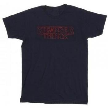 Stranger Things‑Leucht-Logo‑T-Shirt XXL – Herren